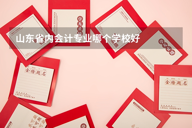 山东省内会计专业哪个学校好