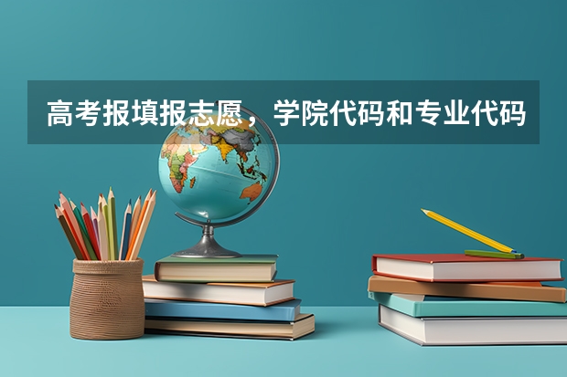 高考报填报志愿，学院代码和专业代码怎么找？在线等.急急急急！