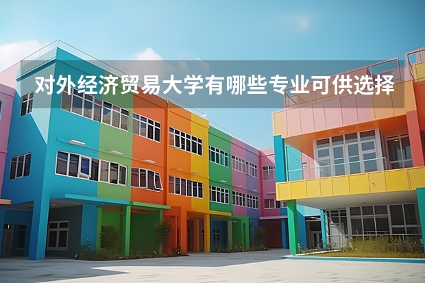 对外经济贸易大学有哪些专业可供选择?