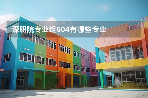 深职院专业组604有哪些专业