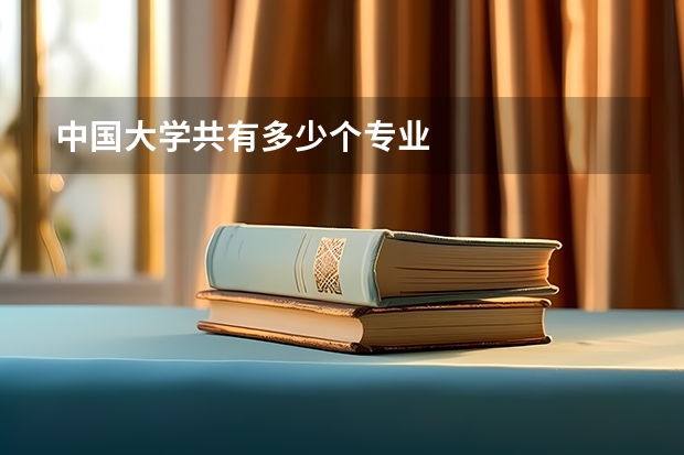 中国大学共有多少个专业