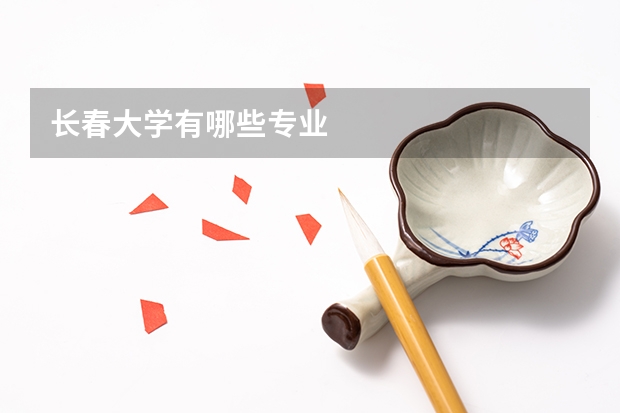 长春大学有哪些专业