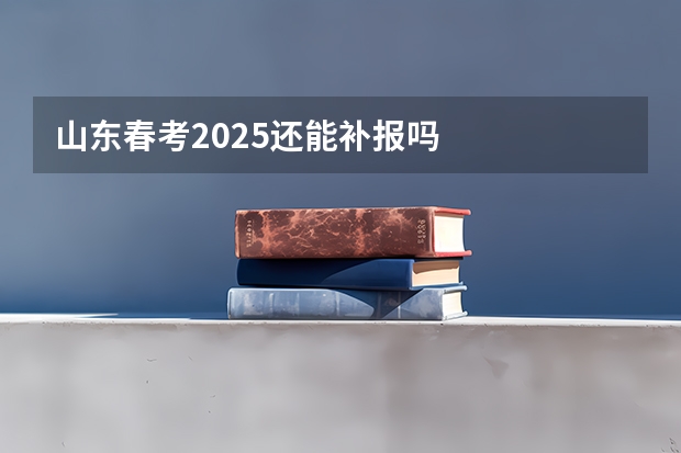 山东春考2025还能补报吗